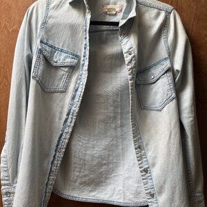 Denim maternity shirt